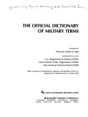 Book cover for The Official Dictionary of Military Terms