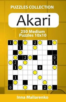 Book cover for Akari - 250 Medium Puzzles 10x10