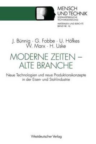 Cover of Moderne Zeiten — alte Branche