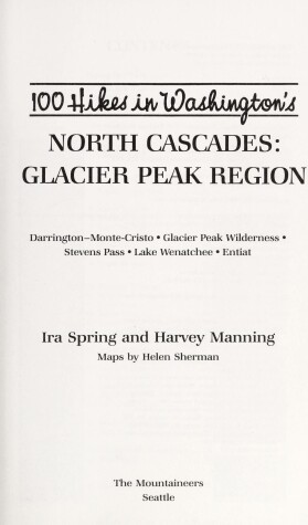 Book cover for 100 Hikes in the Glacier Peak Region