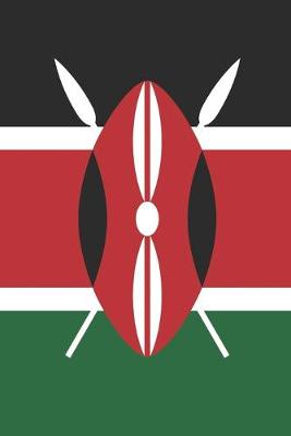 Book cover for Kenya Travel Journal - Kenya Flag Notebook - Kenyan Flag Book