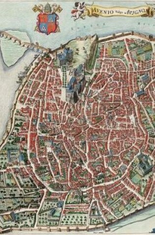 Cover of Antique 1663 Map of Avignon, France Journal