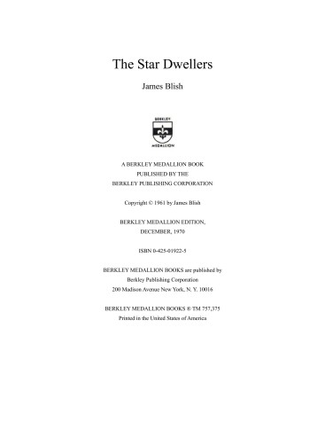 Cover of Star Dwellers