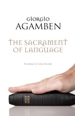 Book cover for The Sacrament of Language