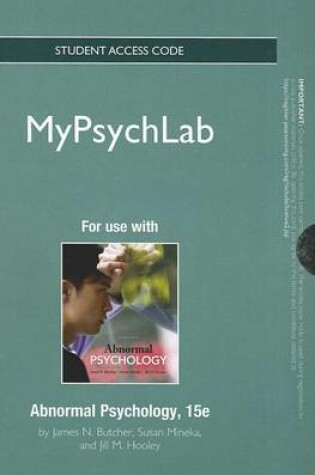 Cover of NEW MyLab Psychology  -- Standalone Access Card -- for Abnormal Psychology