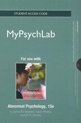 Book cover for NEW MyLab Psychology  -- Standalone Access Card -- for Abnormal Psychology