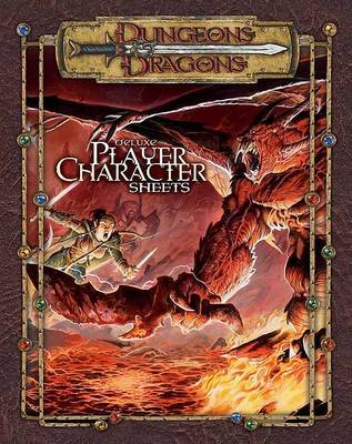 Book cover for Dungeons and Dragons Deluxe Player Character Sheets