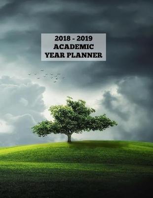 Book cover for Stormy Weather Landscape Academic Year Planner 2018 - 2019