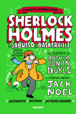 Cover of El sabueso de los Baskerville. Comic / Sherlock Holmes and the Hound of the Baskervilles (Comic Classics)