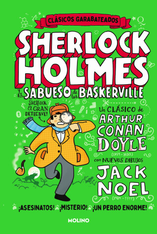 Book cover for El sabueso de los Baskerville. Comic / Sherlock Holmes and the Hound of the Baskervilles (Comic Classics)