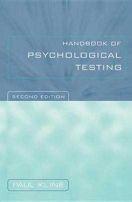 Book cover for Handbook of Psychological Testing