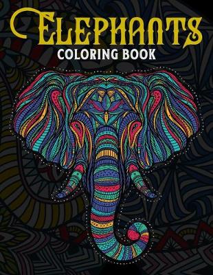 Book cover for Elephants Coloring Book