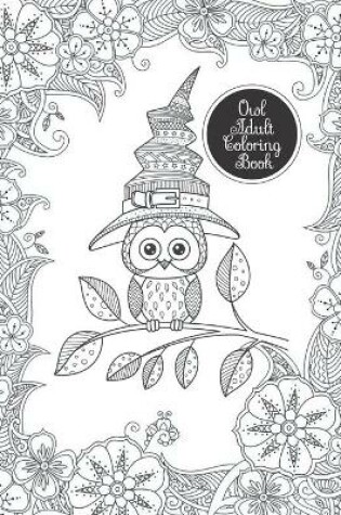 Cover of Owl adult coloring book