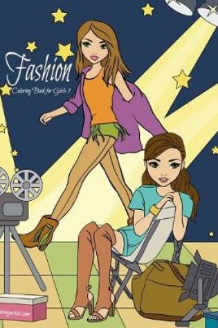 Cover of Fashion Coloring Book for Girls 1