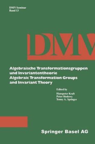 Cover of Algebraische Transformationsgruppen und Invariantentheorie Algebraic Transformation Groups and Invariant Theory