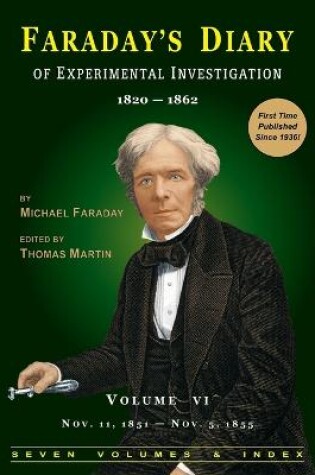 Cover of Faraday's Diary of Experimental Investigation - 2nd Edition, Vol. 6