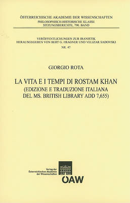 Cover of La Vita E I Tempi Di Rostam Khan