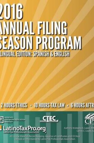 Cover of 2016 Annual Filing Season Program Bilingual Edition