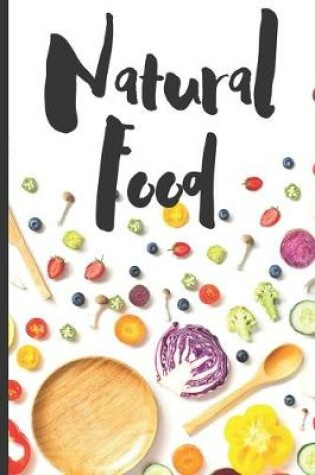 Cover of Blank Vegan Recipe Book "Natural Food"