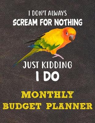 Book cover for Monthly Budget Planner