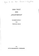 Book cover for Der Text Des 'nilhymnus'