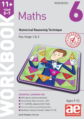 Book cover for 11+ Maths Year 5-7 Workbook 6