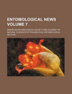 Book cover for Entomological News Volume 7