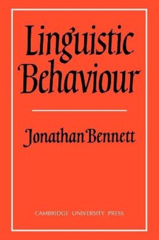 Cover of Linguistic Behaviour