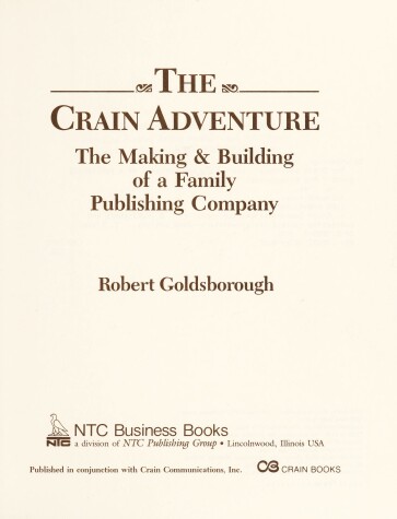 Book cover for Crain Adventure