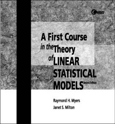 Book cover for First Course in the Theory of Linear Statistical Models