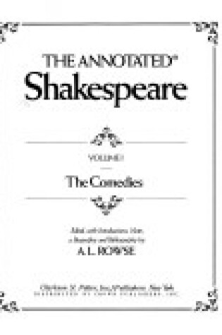 Cover of Annotated Shakespeare 3 Vol Bo