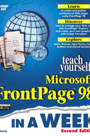 Cover of Sams Teach Yourself FrontPage 98 in a Week