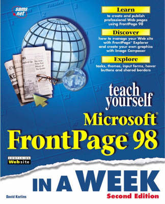 Book cover for Sams Teach Yourself FrontPage 98 in a Week