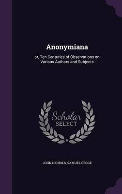 Book cover for Anonymiana