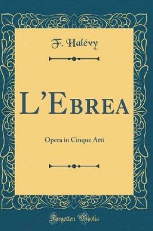 Cover of L'Ebrea