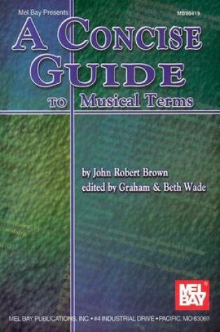 Cover of Concise Guide Musical Terms All Inst