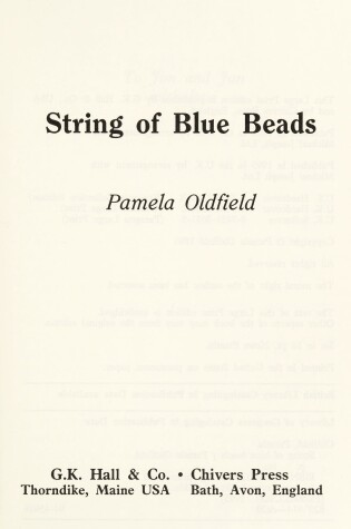 Cover of String of Blue Beads