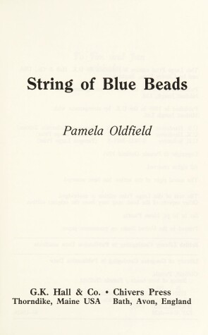 Book cover for String of Blue Beads