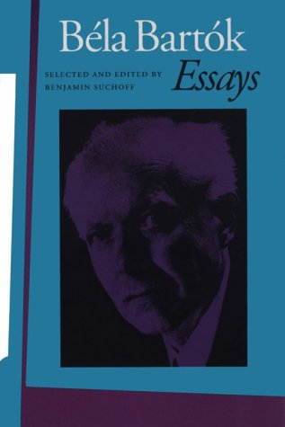 Book cover for Bela Bartok Essays