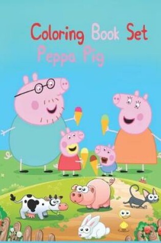 Cover of Coloring Book Set Peppa Pig