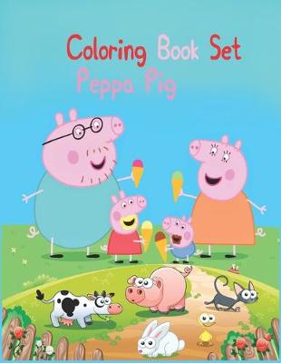 Book cover for Coloring Book Set Peppa Pig