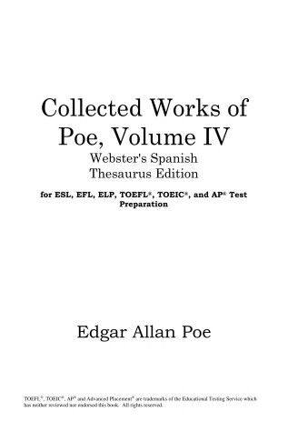 Book cover for Collected Works of Poe