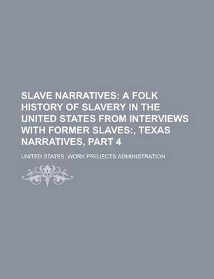 Book cover for Slave Narratives Volume 4