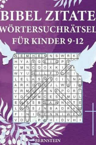 Cover of Bibel Zitate Wörtersuchrätsel für Kinder 9-12