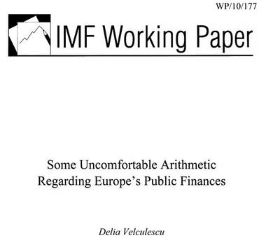 Book cover for Some Uncomfortable Arithmetic Regarding Europe's Public Finances