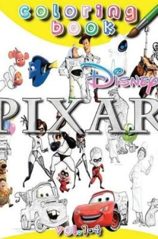 Cover of Disney Pixar Coloring Book Vol.1-4