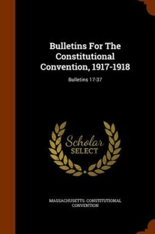 Cover of Bulletins for the Constitutional Convention, 1917-1918