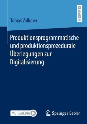 Book cover for Produktionsprogrammatische und produktionsprozedurale Überlegungen zur Digitalisierung