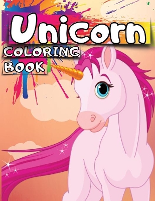 Book cover for Unicorn Coloring Book