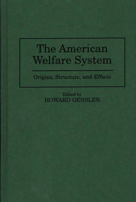 Book cover for The American Welfare System